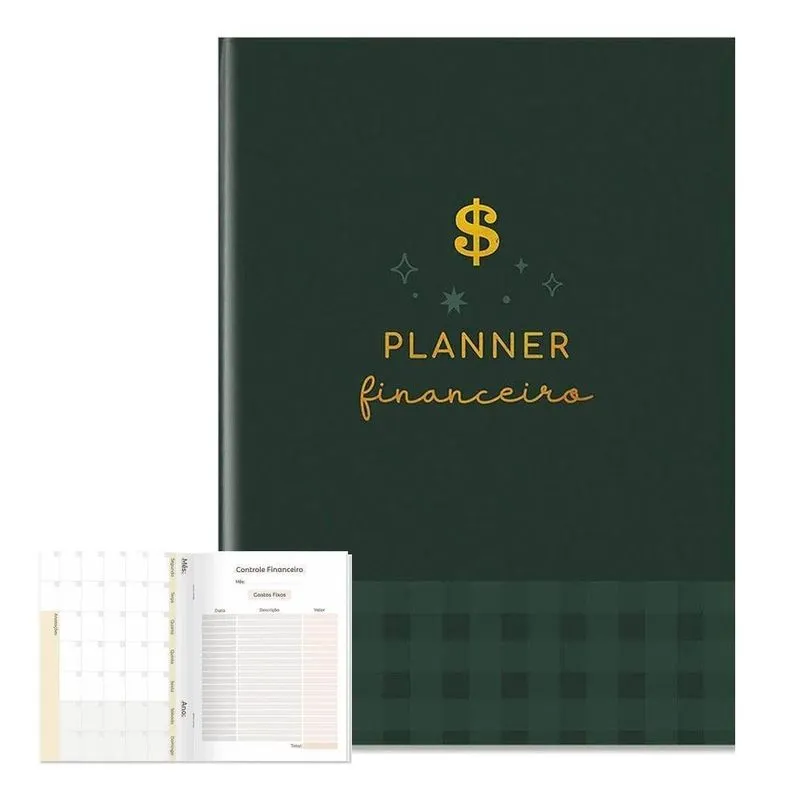 Planner Pocket Financeiro Verde Escuro Cg