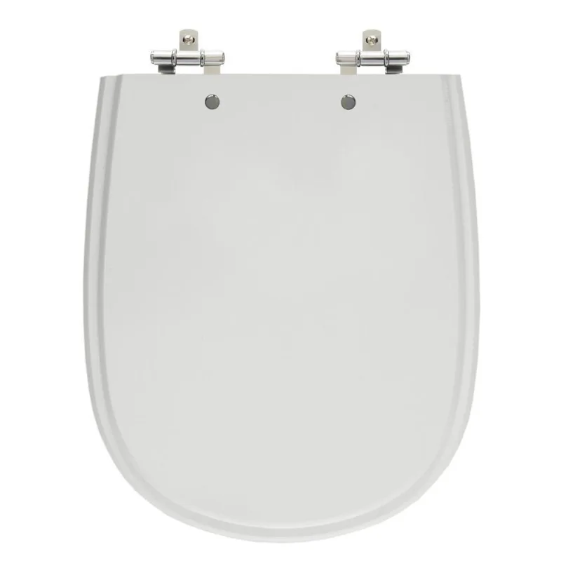 Assento Laqueado Paris Cinza Claro Tampa Para Vaso Ideal Mdf