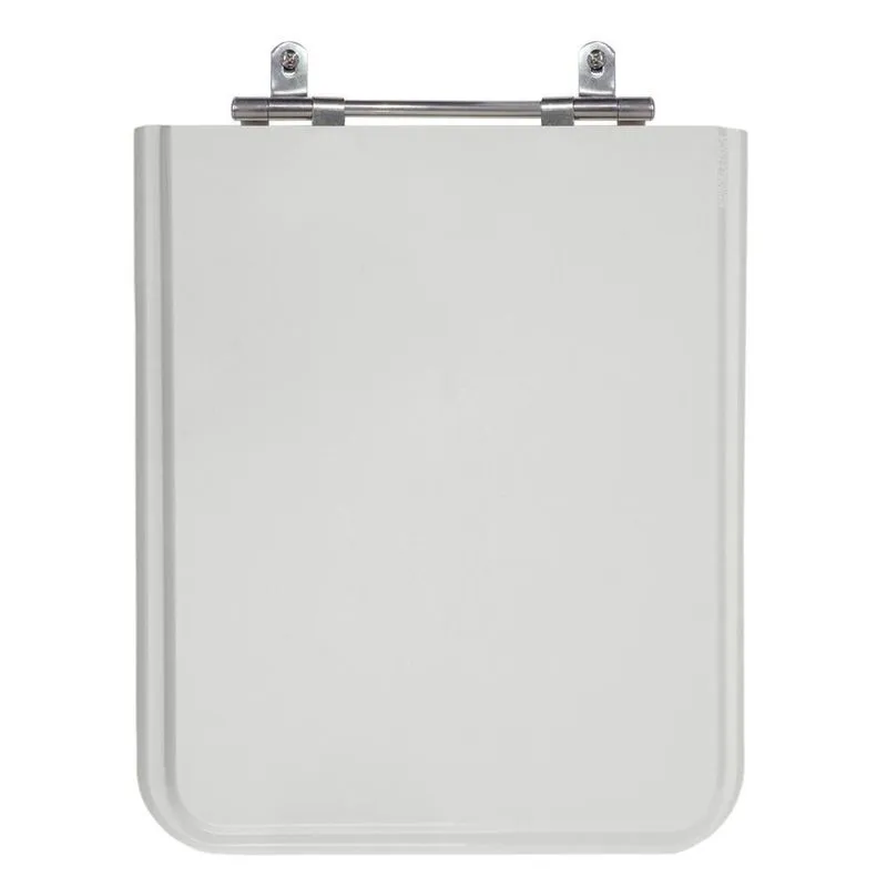 Assento Sanitário mdf Laminado Poliéster Square Cinza Incepa