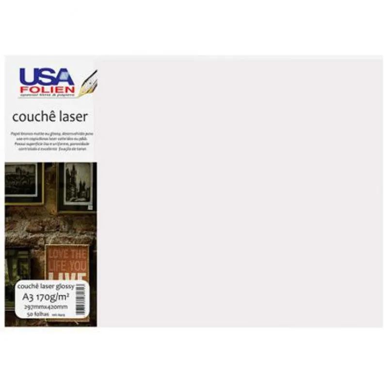 Papel Fotográfico Couchê Glossy A3 170g 8429 Com 50 Folh