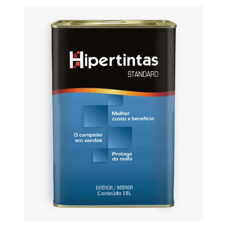 Tinta Acrílica Standard Fosco Pêssego 18 Litros Hipertintas ACR STANDARD PESSEGO 18,00L AFE TINTAS