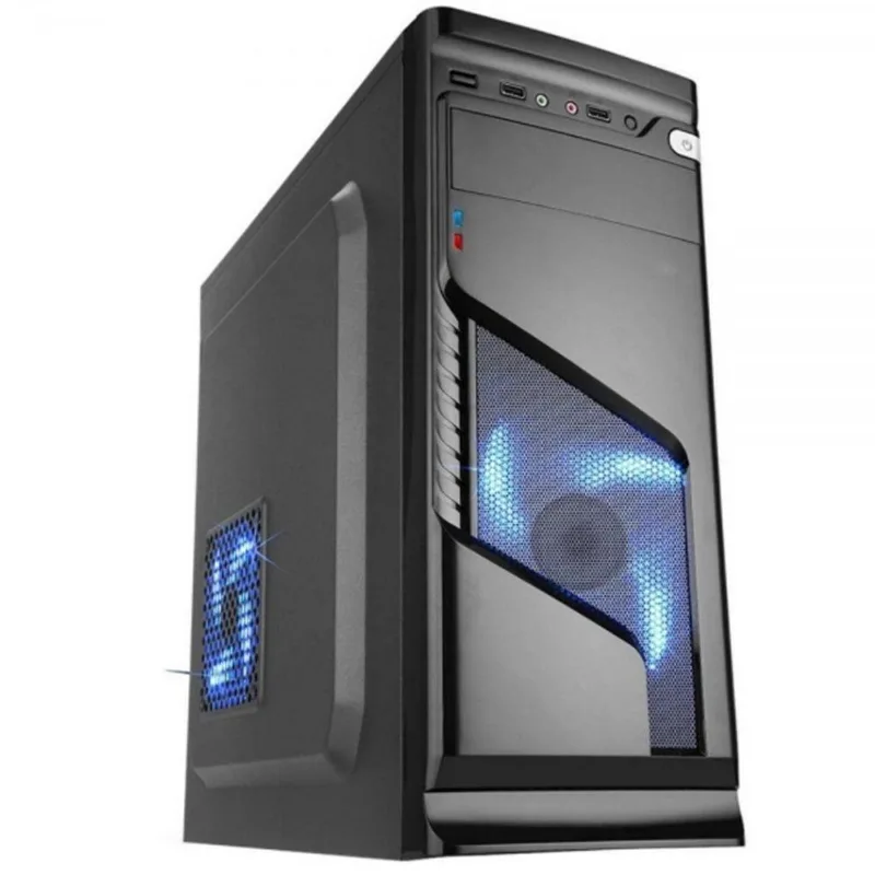 Gabinete atx CG02R6R Preto com LED Azul - K-Mex