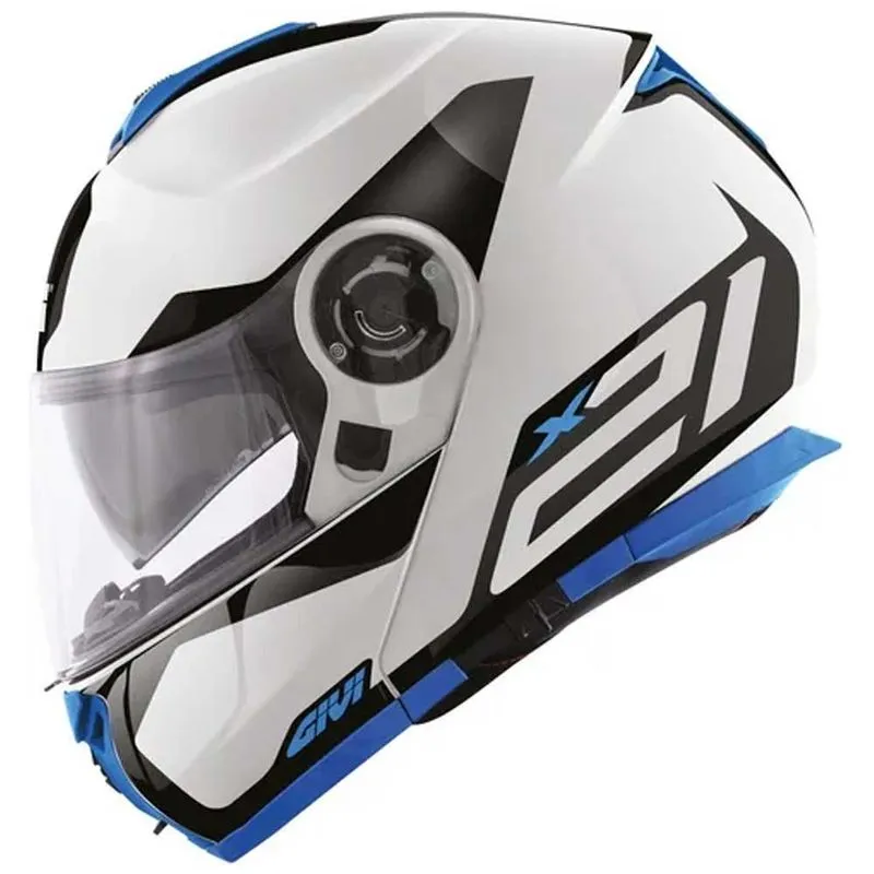 Capacete Givi X21 Spirit Branco Preto Azul 58