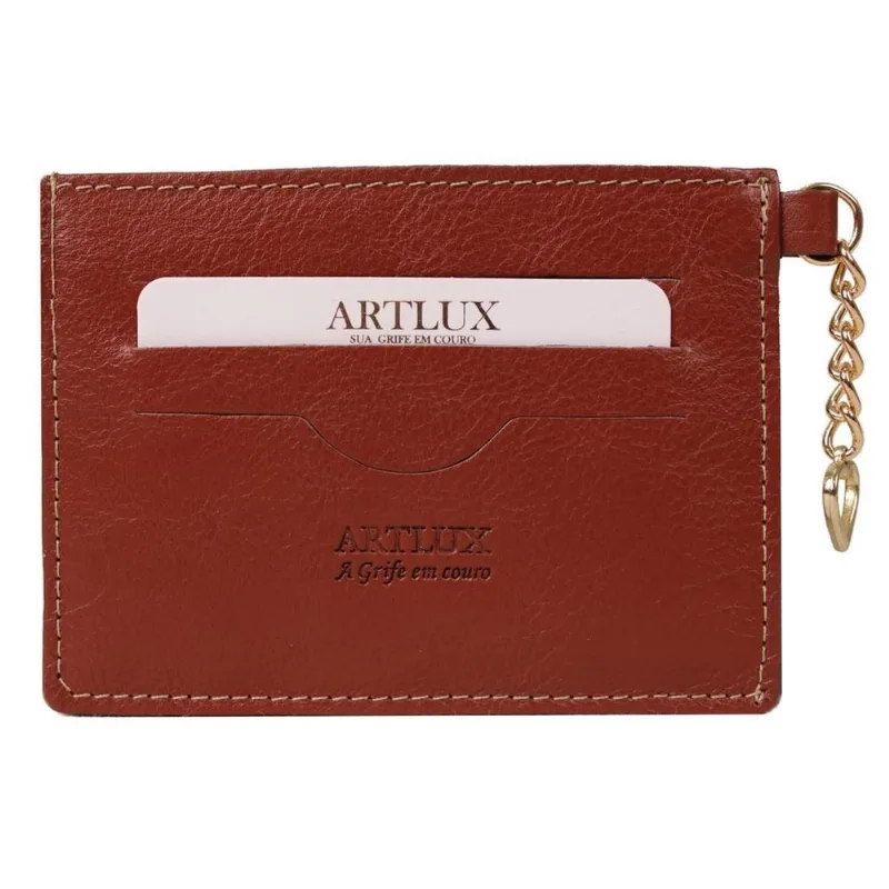 Porta Documentos Feminino Em Couro Artlux 3013 - Pinhao