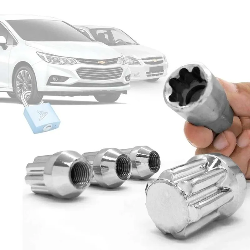 Porca Antifurto GM com 1 Chave 4 Unidades Emblemax
