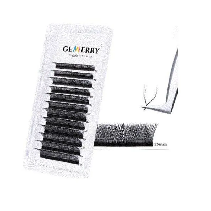 Gemerry Extensão De Cílios Em Forma De Y 0.07dd 13mm