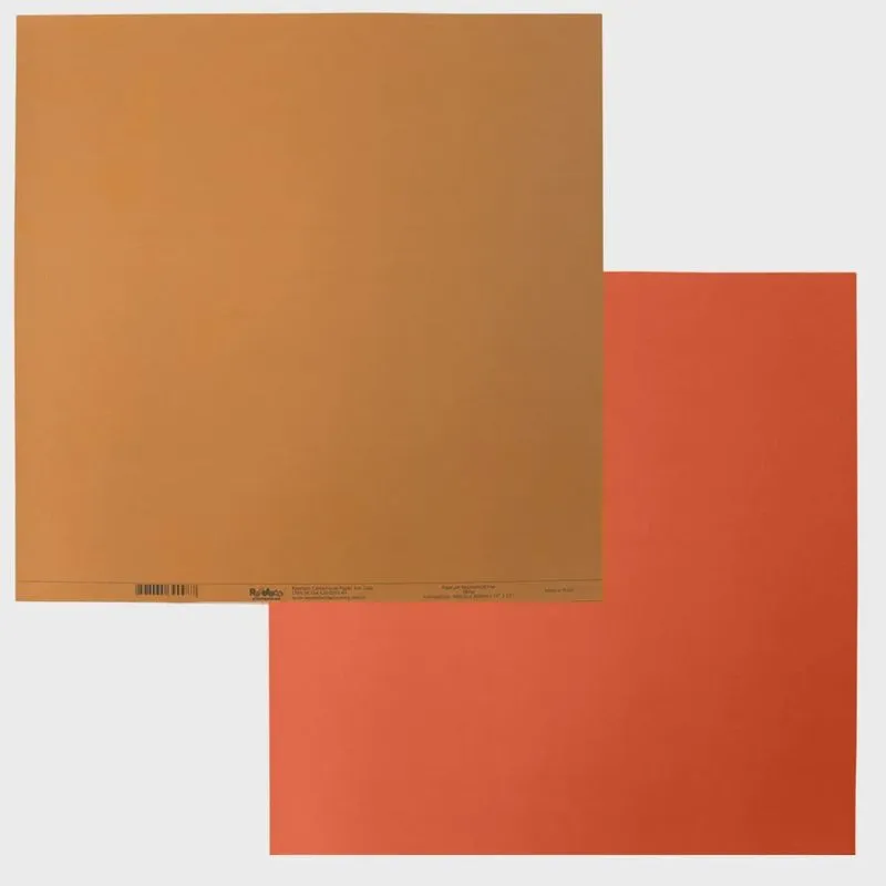 Papel Scrapbook Duo Lisa Mostarda 180g 30,5 x 30,5cm Repeteco - PL0106435