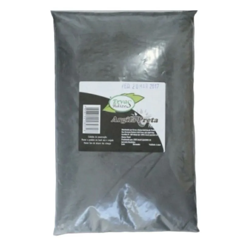 Argila Preta 1 Kg Ervas e Raízes