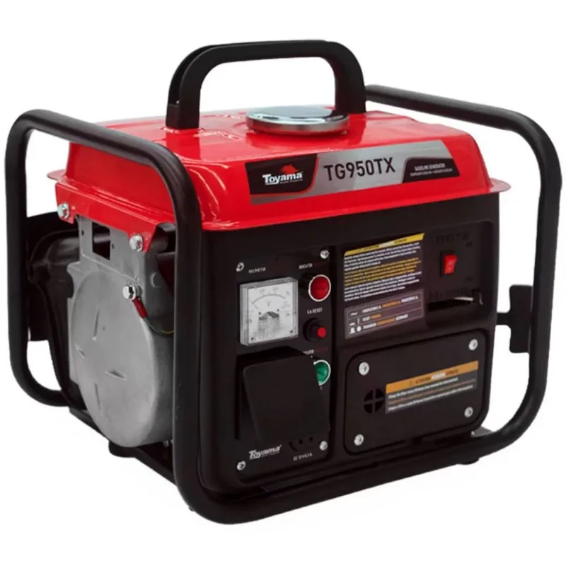 Gerador de Energia a Gasolina 2T 63CC 900W Monofásico com Partida Manual - Toyama - TOYAMA