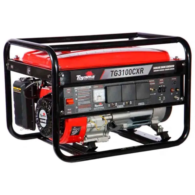 Gerador a Gasolina Monfásico 115/230 V Partida Manual 3.1 kVA Toyama TG3100CXR-25 - TOYAMA