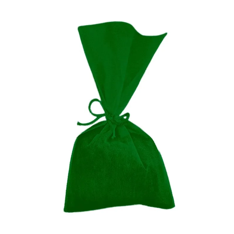 Saco Tnt Verde Bandeira 13X25cm 10un (00024) FASCINACAO