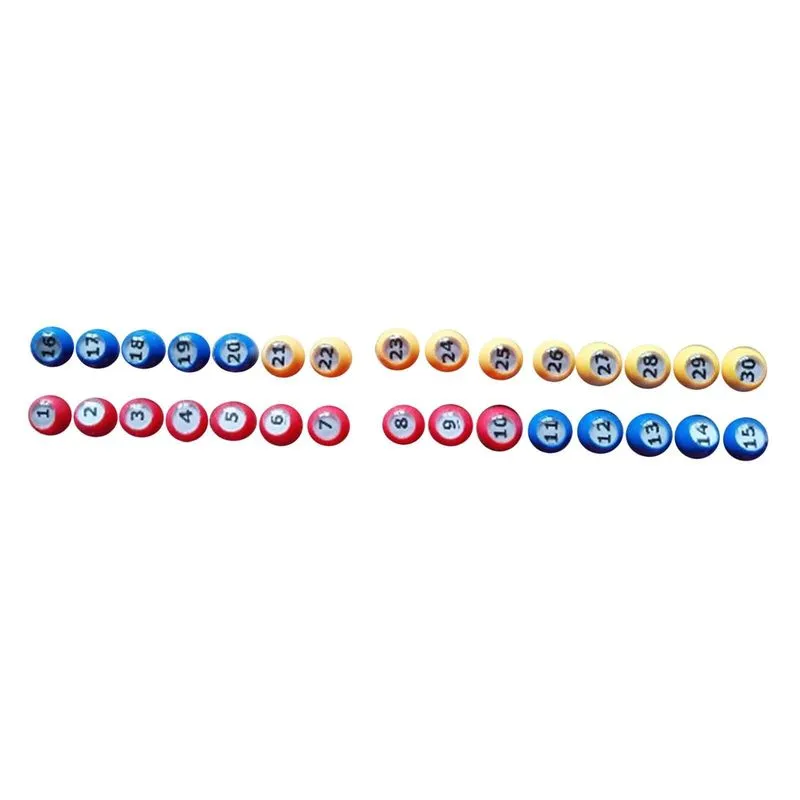 30x Dispositivos De Bola De Bingo Tally Durável Portátil Para Noites