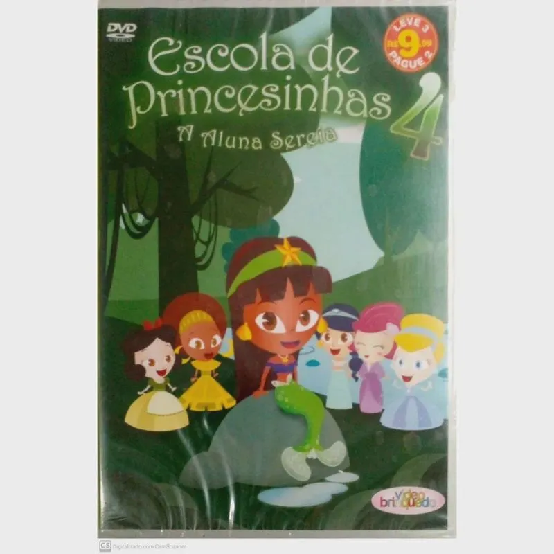 Escola de princesas 4 a aluna sereia dvd original lacrado