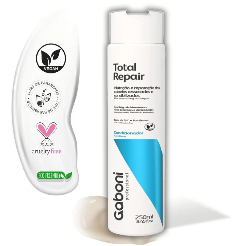Condicionador Nutrição e Reparação Imediata Total Repair 250ml Gaboni