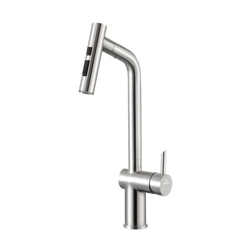 Misturador Monocomando Aço Inox 304 Piniz 425x118x175mm