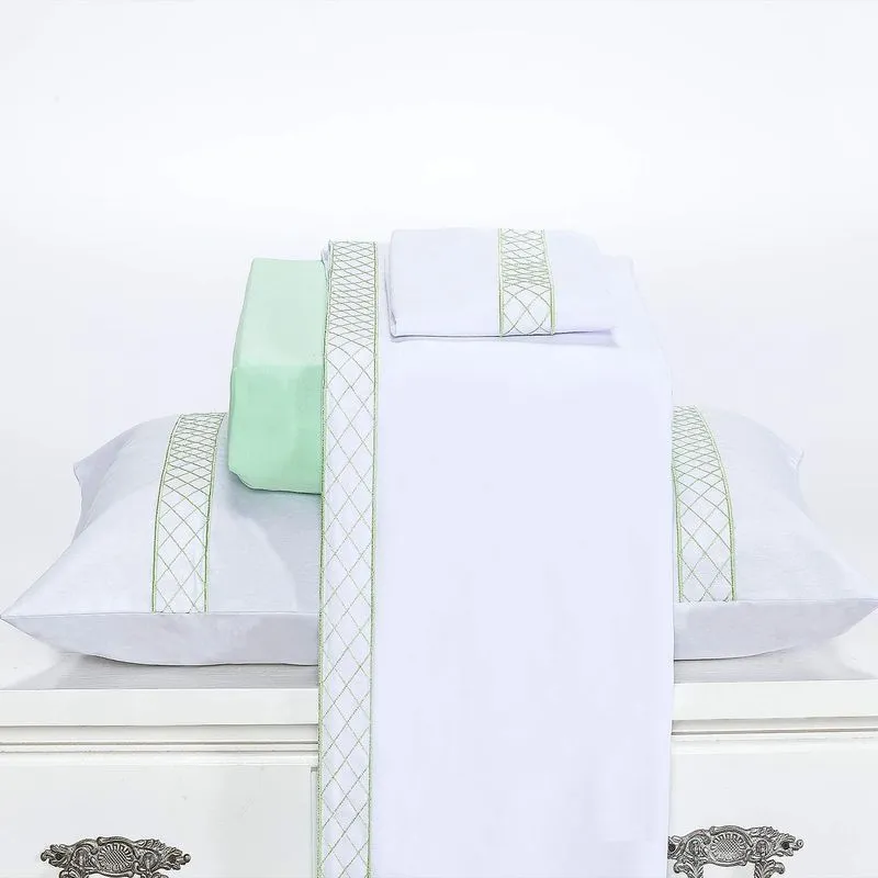 Jogo de Cama Queen Casualle 4 Peças Percal Casaborda Verde