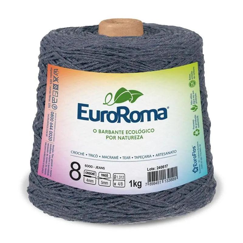 Barbante Euroroma 1kg Fio 8