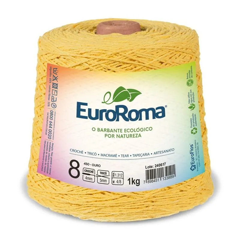 Barbante Euroroma 1kg Fio 8