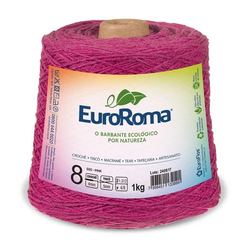 Barbante Euroroma 1kg Fio 8