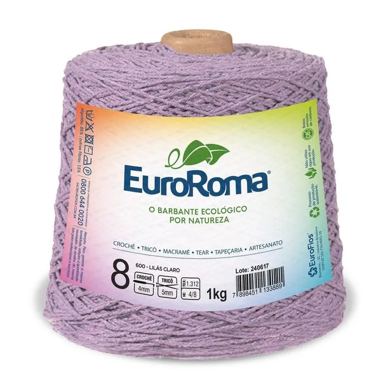 Barbante Euroroma 1kg Fio 8