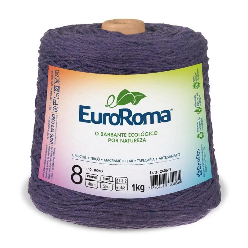 Barbante Euroroma 1kg Fio 8