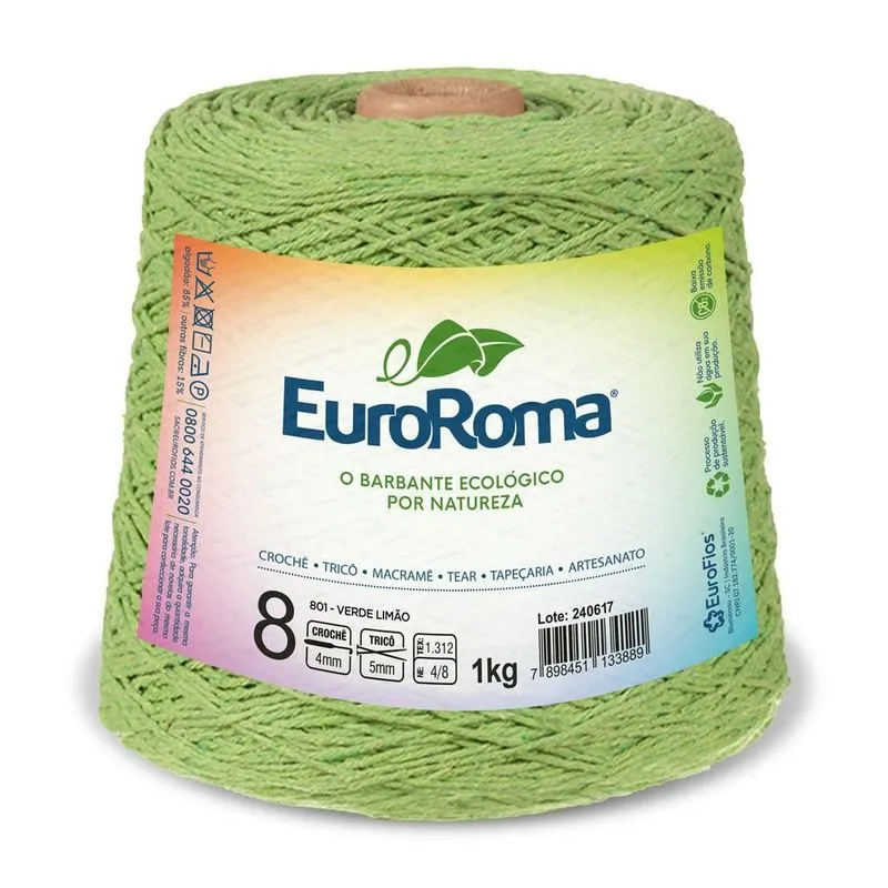 Barbante Euroroma 1kg Fio 8