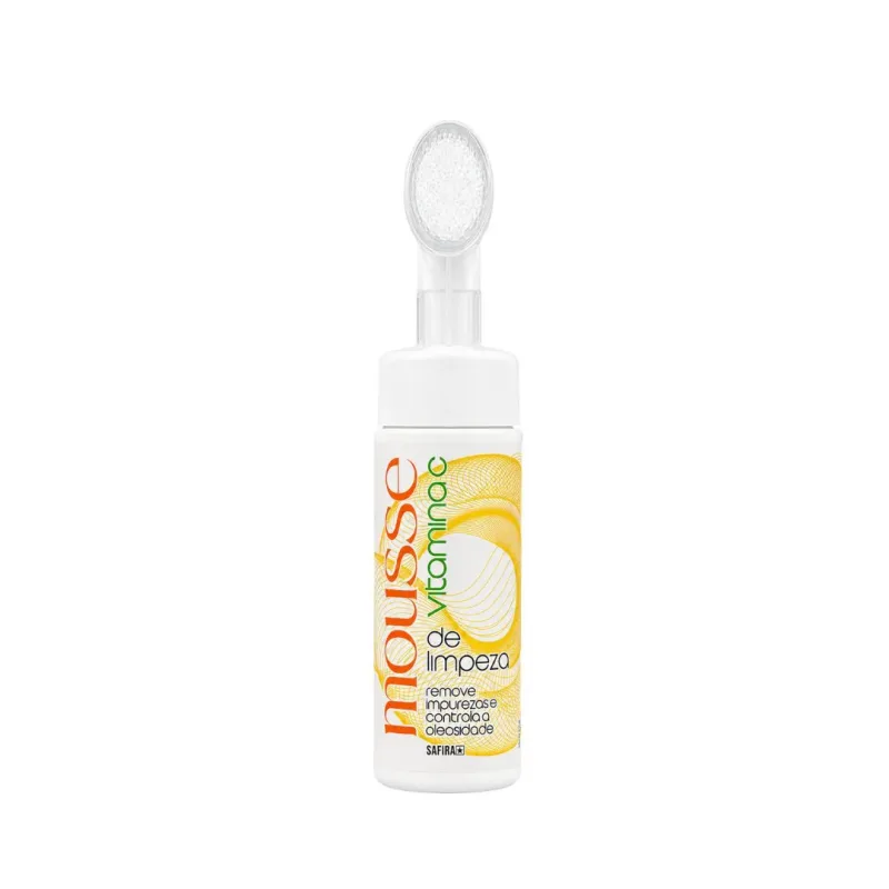 Mousse de Limpeza Facial Vitamina C 200ml - Safira