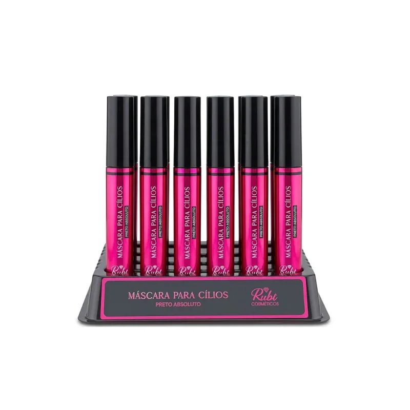 Máscara Para Cílios Preto Absoluto Rubi Blister C/24 Unid - Safira