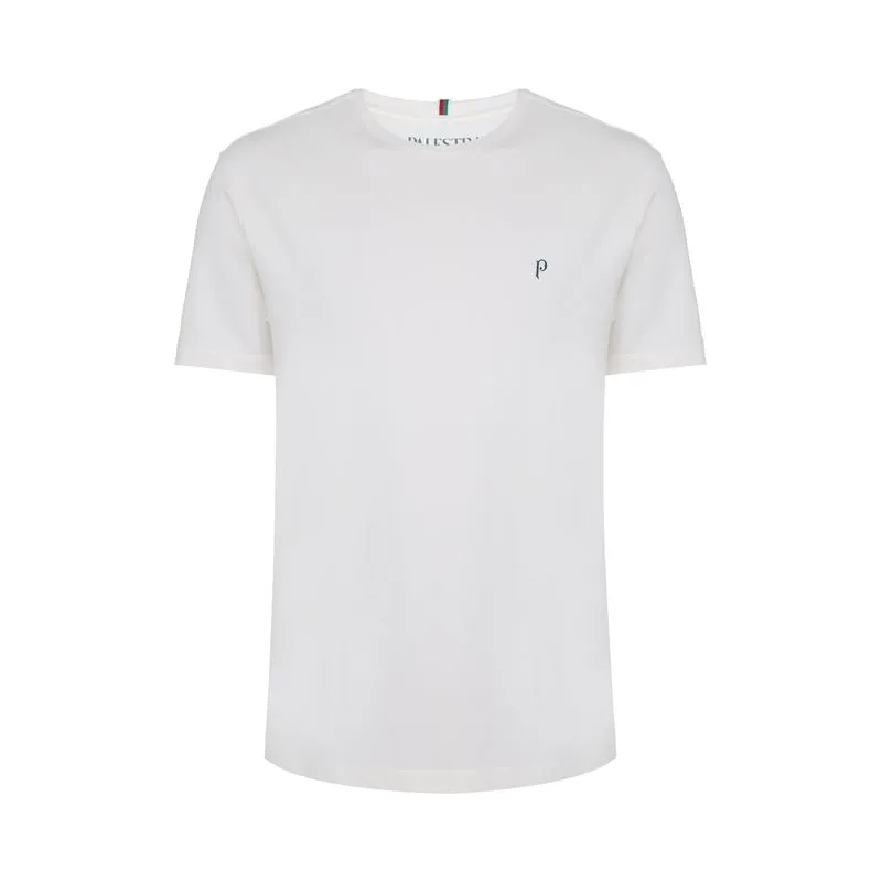 T-Shirt Manga Curta Estampa Manga - Off White - GG
