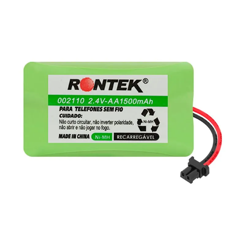 Bateria Para Telefone Sem Fio 2,4v 1500mah Aa Universal