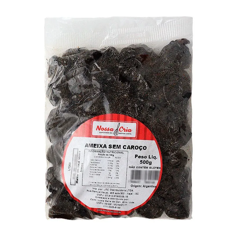 Ameixa Preta Sem Caroço 500g NOSSA CRIA AMEIXA PRETA S.C 500G NOSSA CRIA