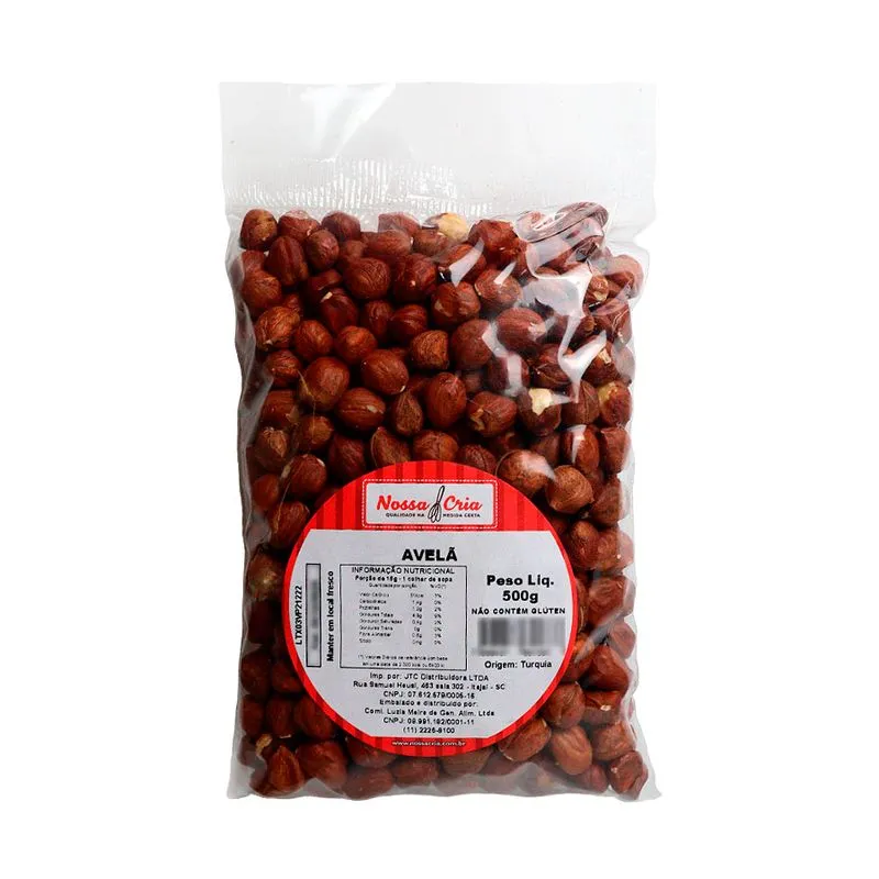 Avelã 500g NOSSA CRIA AVELA 500G NOSSA CRIA