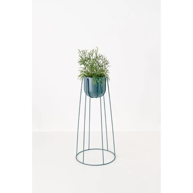 Vaso com Tripé Redondo Azul M