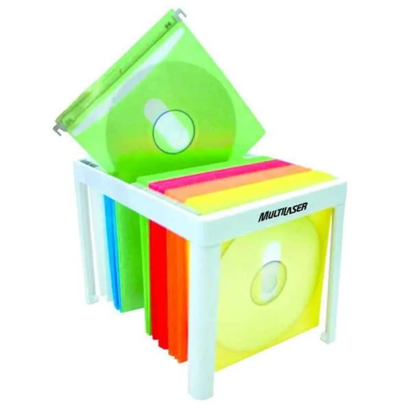 6 Porta CD para 60 Mídias colorido