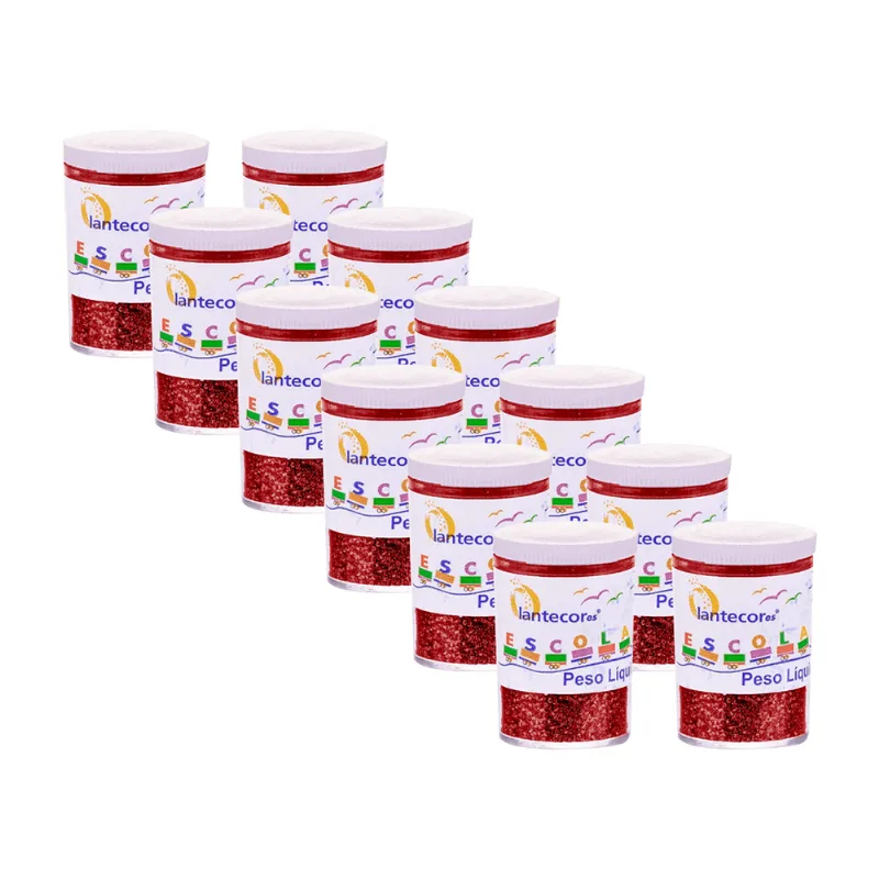 GLITTER POTE C/ 3GR VERMELHO 4317