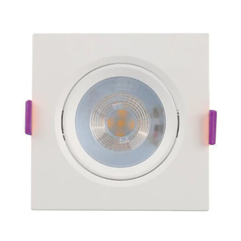 Spot Led Embutir Quadrado 85mm 5w 4000k Demi 11258 Branco