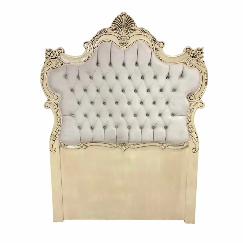 Cabeceira de Cama Bege com Captonê 177x134cm - Design Clássico e Conforto