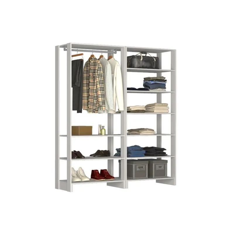 Estante Closet Yes 160cm Com 9 Prateleiras - Branco