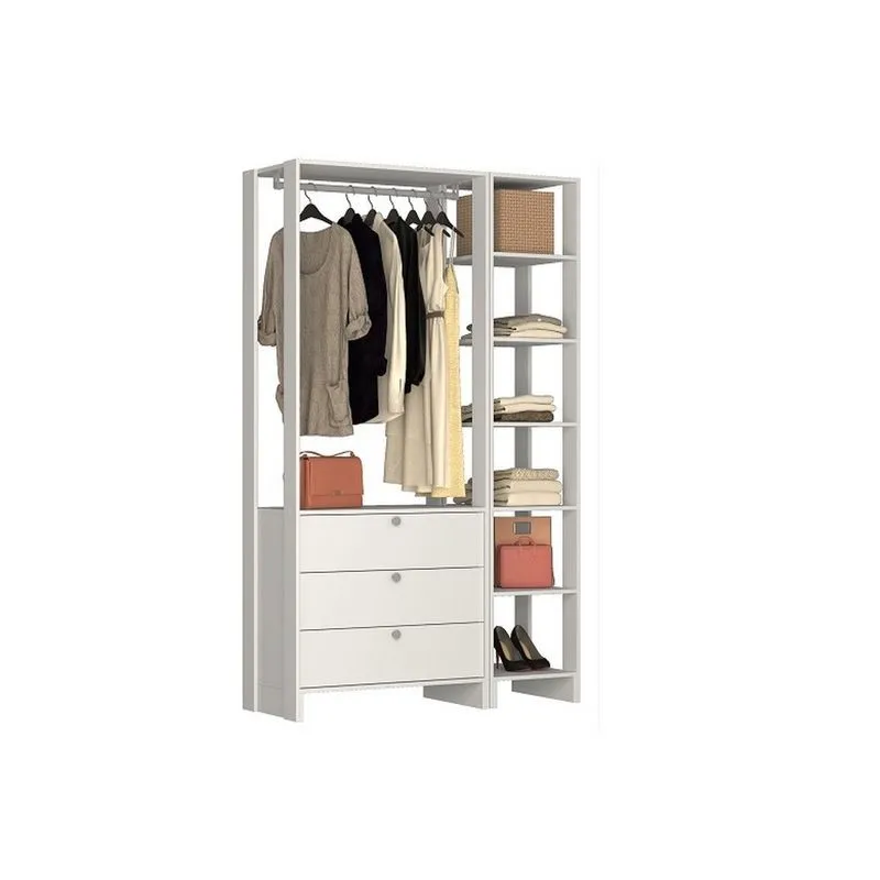 Smart Closet Yes Com Cabideiro e 9 Prateleiras Nova Mobile