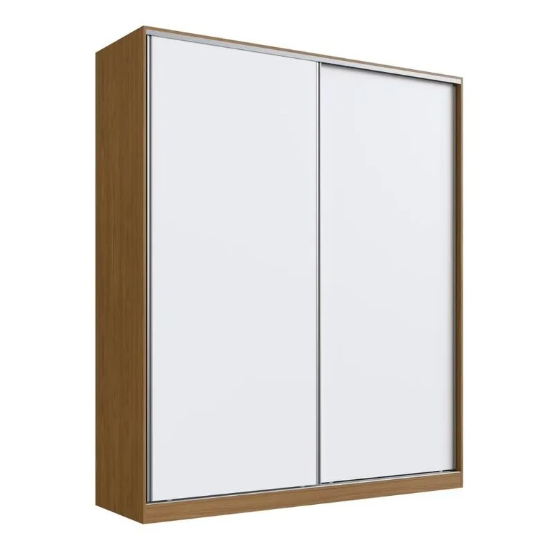 Guarda Roupa 2 Portas de Correr 2006 Emovell Freijó Natura Branco 200x59,8x235cm