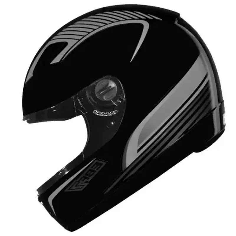 Capacete EBF 7 Power Preto Prata 56