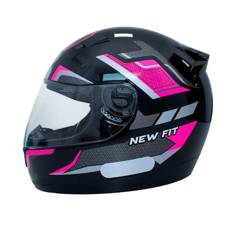 Capacete EBF New Fit Shift Preto Rosa 58