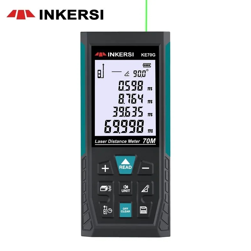 Medidor De Distância A Laser 70m Inkersi Profissional Ke70g