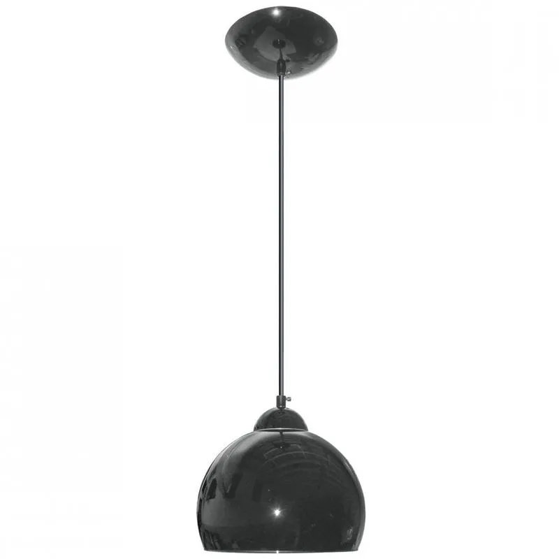 Pendente em Cristal e Alumínio 17,5cm Boll Caisma Preto