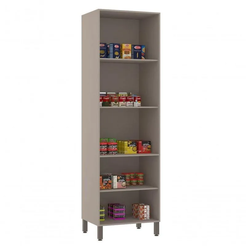 Torre Stylo 70 Cm 4 Portas 2 Portas Fechadas E 2 Portas Vidro Reflecta Prata Luciane Moveis Teka Ártico