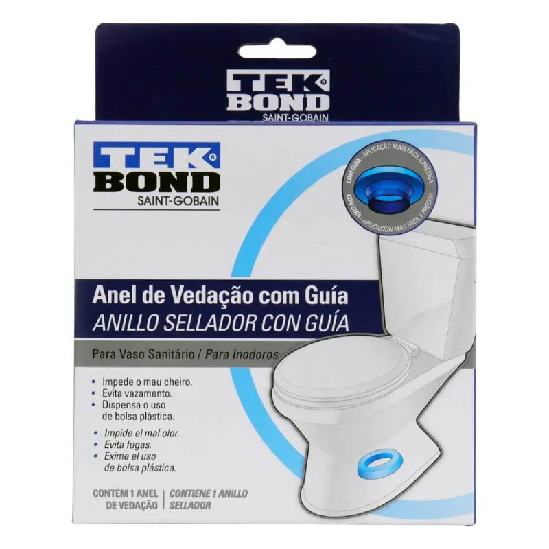 Anel de Vedação Tekbond Para Vaso Sanitário Com Guia