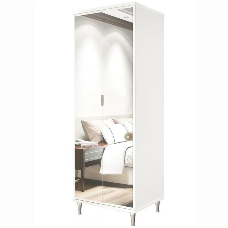 Sapateira Prada Imcal 8829 2 Portas Branco Com Espelho
