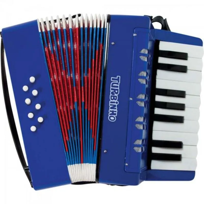 Acordeon Sanfona Infantil 104 AZUL Turbinho