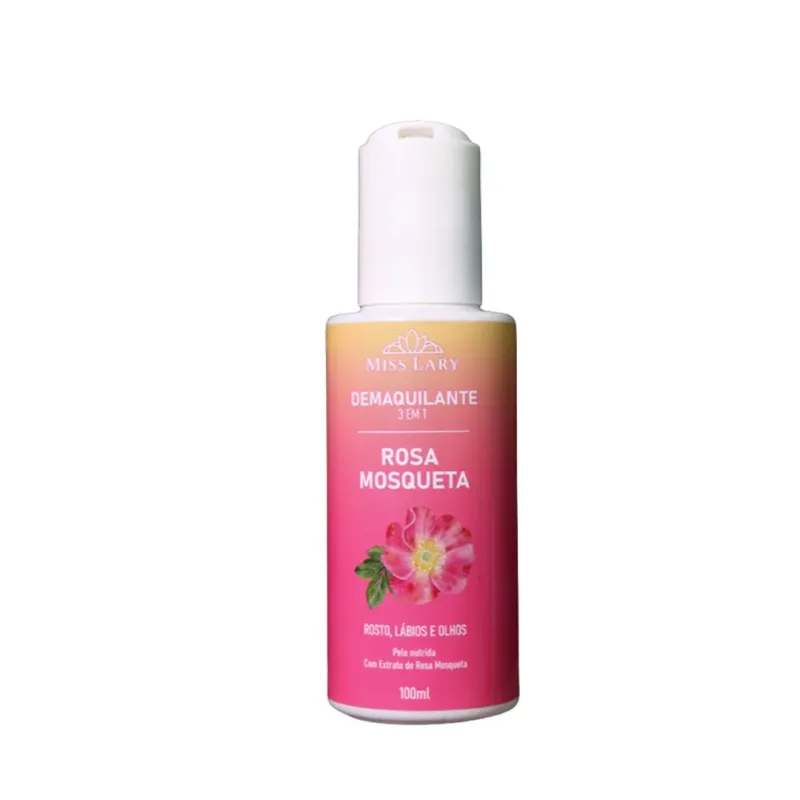 Demaquilante 3 em 1 Rosa Mosqueta 100ml - Miss Lary (VB109)
