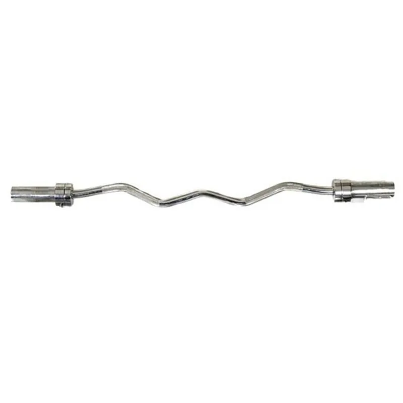 Barra Olímpica Cromada Ez-Curl (W) 1,20M Wellness - WK025 WK025